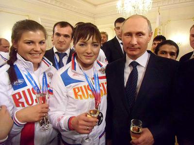 Ольга Медведева рядом с Владимиром Путиным